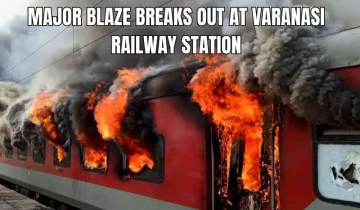 Major Blaze Breaks Out at Varanasi Railway Station, Leaves 200 Vehicles Destroyed