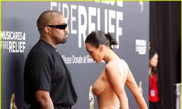 Bianca Censori enters Grammys with a Nude Splash, husband Kanye in tow