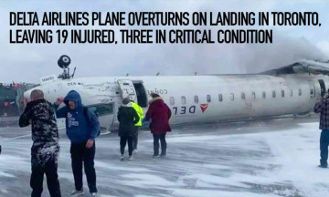 Delta Airlines Plane Overturns on Landing in Toronto, Leaving 19 Injured, Three in Critical Condition