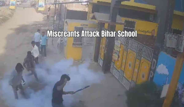 Miscreants Attack Bihar School with Homemade Bombs and Stones, Caught on CCTV