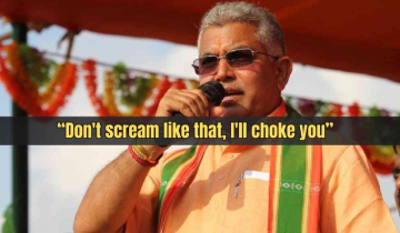 'Don't Scream, I Will Choke You': BJP Leader Dilip Ghosh Sparks Controversy For Threatening Woman Protester