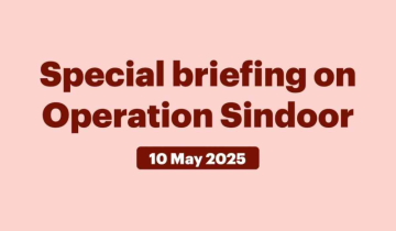 Top Updates- Special briefing on OPERATION SINDOOR