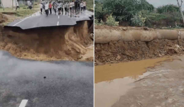 Rajasthan’s Brand New Highway Gets Washed Away Before the Inauguration