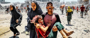 Thousands of dsiplaced Palestinians flee as Israel continues on the path of genocide