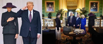 Melania Memes flood the internet after bizzare images surface from Trump's UK visit