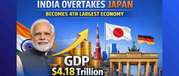 India Becomes 4th Largest Economy, Eyes Top Three Global Economies