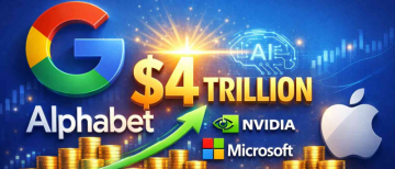 Alphabet Crosses $4 Trillion Valuation as AI Boom Supercharges Google