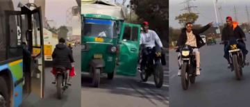 Reckless Reel Maker Opening Doors of Moving Vehicles in Delhi