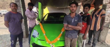 Maruti 800 Transformed into Lamborghini Replica!