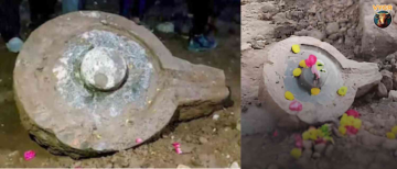 Ancient Shivling With Sanskrit Inscriptions Found Under Mahakal Temple Ujjain