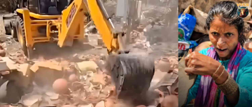Bulldozer Destroys Disabled Woman’s Shop In Sambhaji Nagar