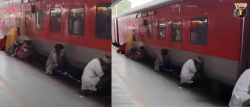 Several People Caught Urinating at Railway Station!
