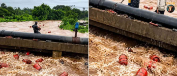 3000 LPG Cylinders Swept Away in Floodwater in Raigad, Maharashtra