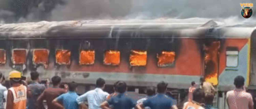 Fire Erupts in Stationary Train Coach at Sabarmati Railway Yard in Gujarat