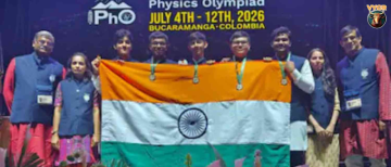Indian Students Make History Winning 5 Gold Medals at 56th International Physics Olympiad (IPhO) 2026 in Colombia