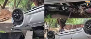 Tragic Accident in Delhi's Vasant Kunj: Army Officer's Son Dies After Car Plunges into Open Drain