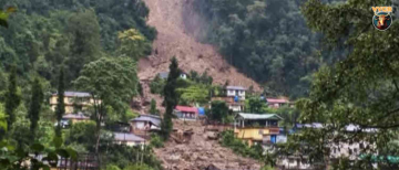 Massive Landslide Strikes Sikkim's Rimbi Village: Several Houses Destroyed