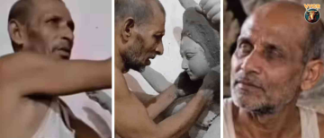 Visually Impaired Sculptor Rampal from Basti Creates Lifelike Deities