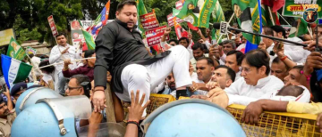Tejashwi Yadav, Misa Bharti and Mukesh Sahani Detained in Patna During March Against CEC Gyanesh Kumar