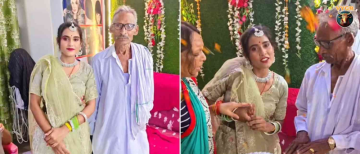 45-Year Age Gap: 30-Year-Old Woman Engaged to 75-Year-Old Man in Auraiya, UP