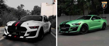 The 'Loudest' Mustang in India? White Shelby Kit GT vs. Mumbai's Green Beast