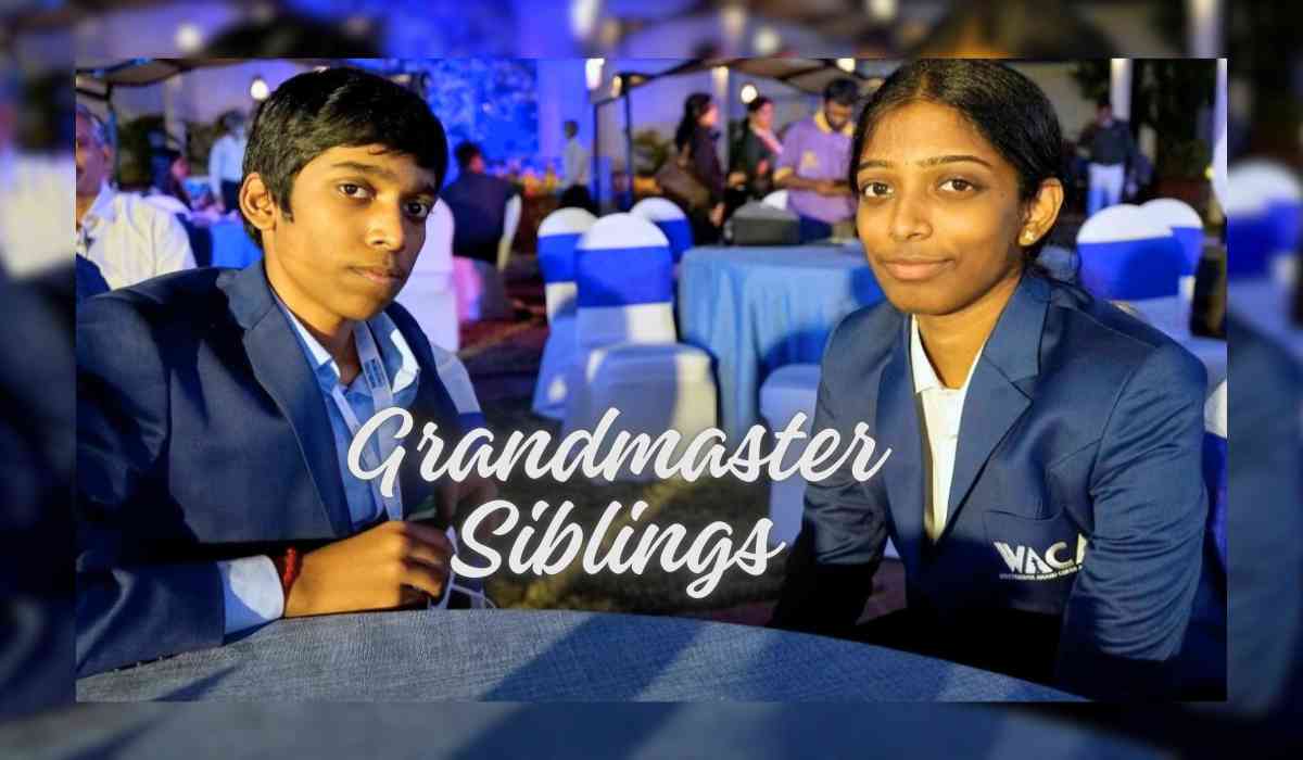 Vaishali and Praggnanandhaa make history as the first-ever brother-sister  duo to become Grandmasters