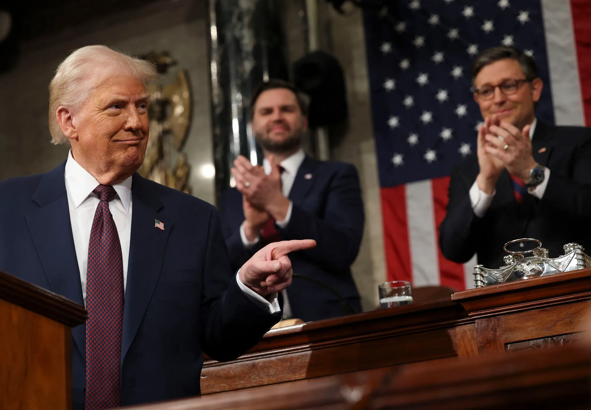 Trump delivers first joint address to Congress since return to power