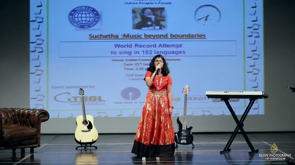 Suchetha Satish Makes Guinness Record By Singing In 140 Languages