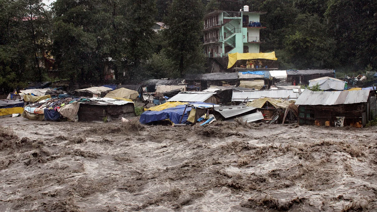 Heavy rainfall in north india