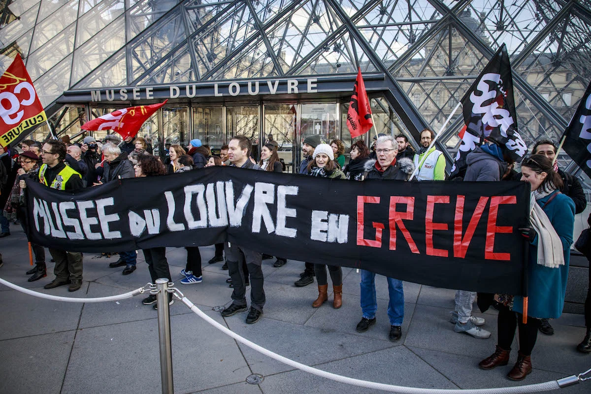 Louvre protests