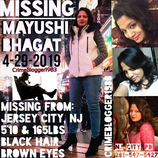 Mayushi Bhagat missing