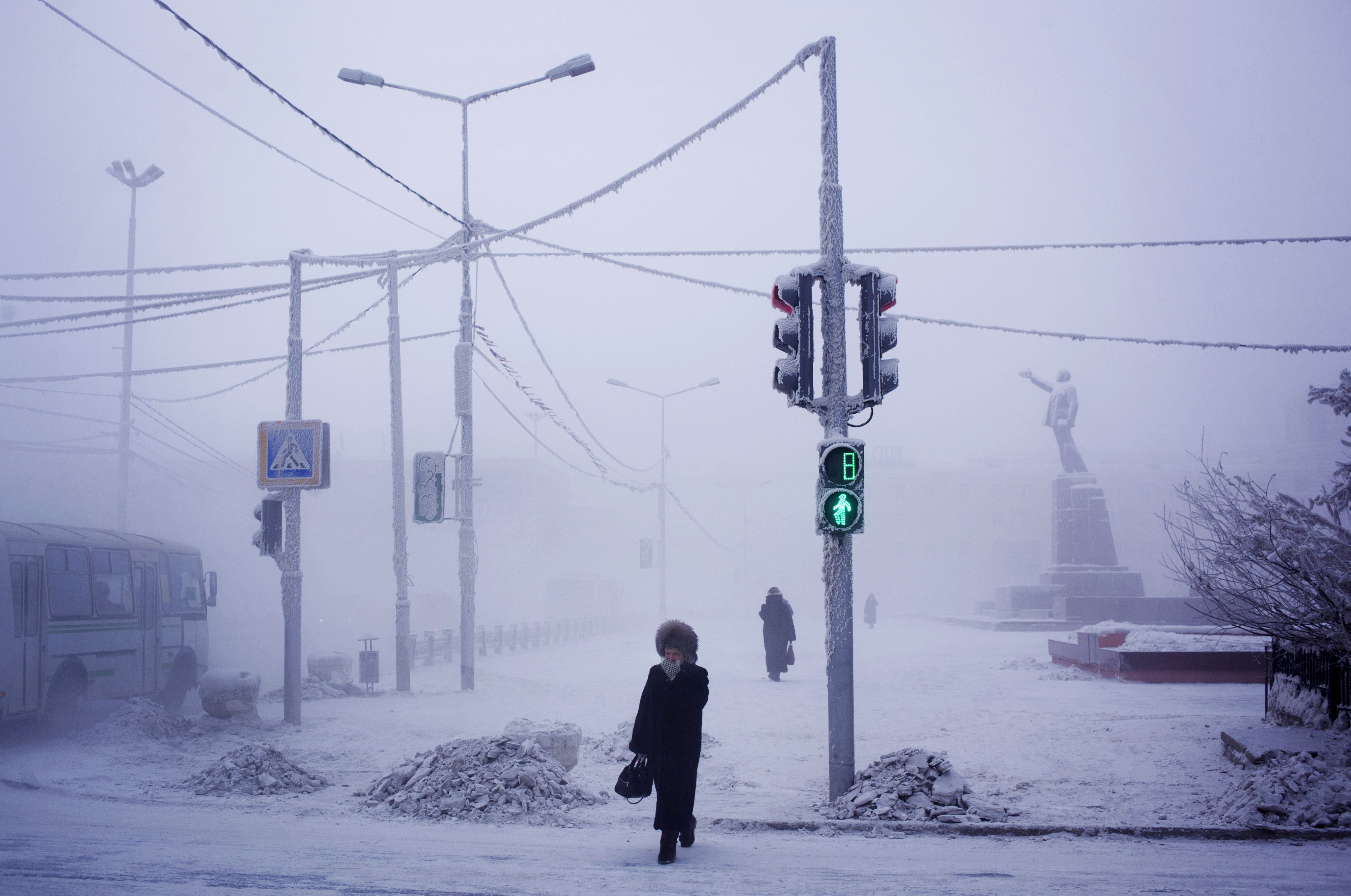 Siberia shivers as temperature plummets to -58°C