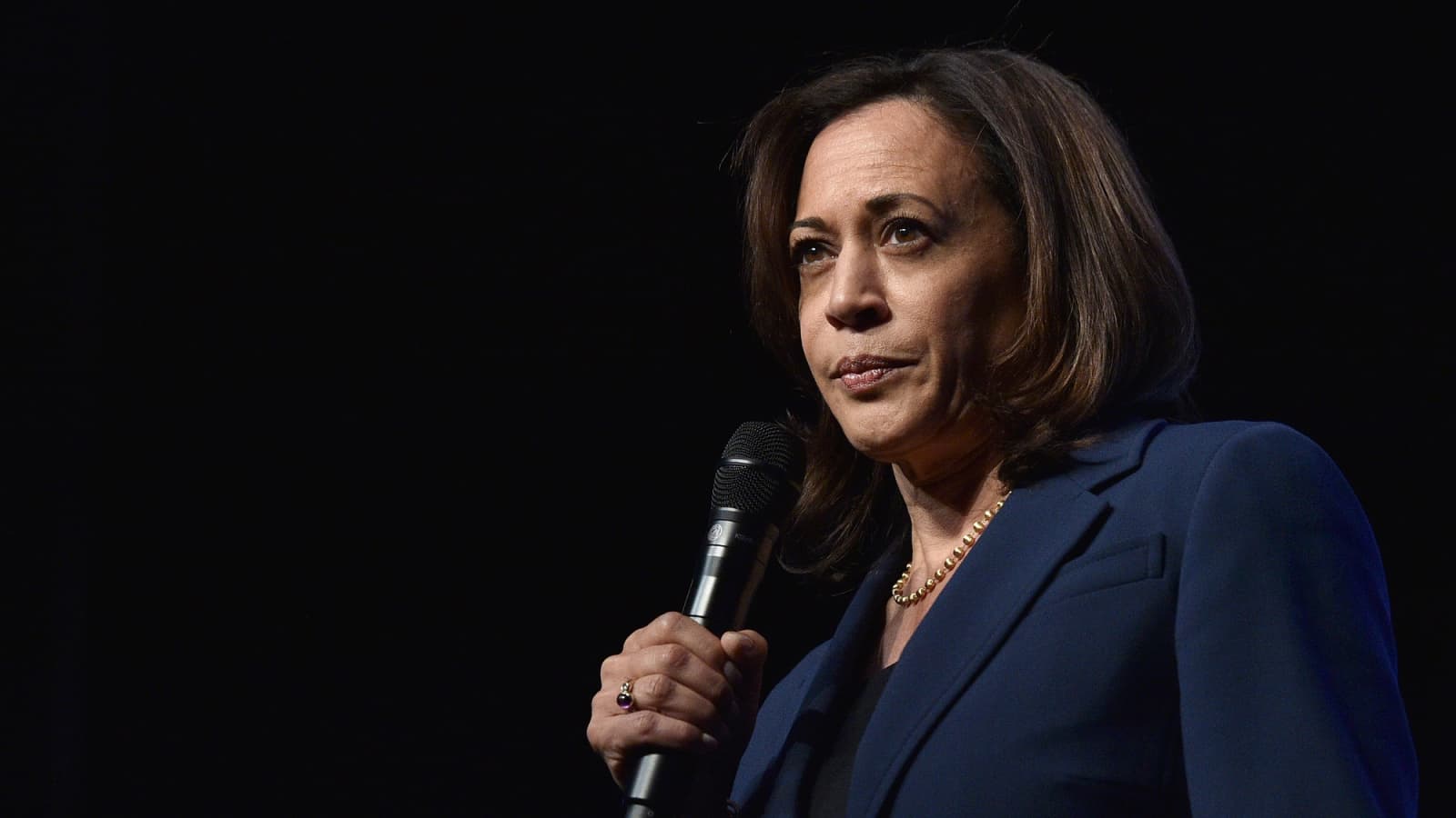 Kamala Harris in action