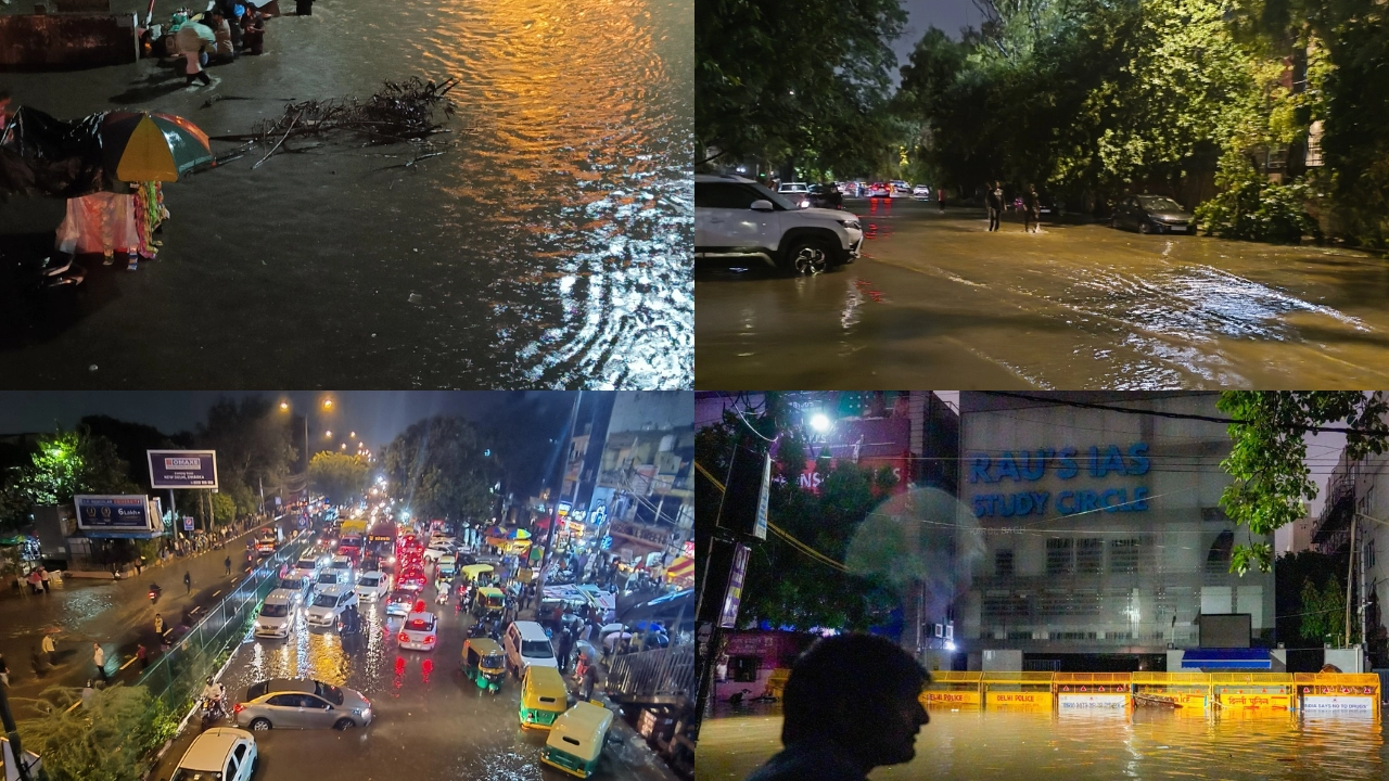 Heavy rainfall in north india