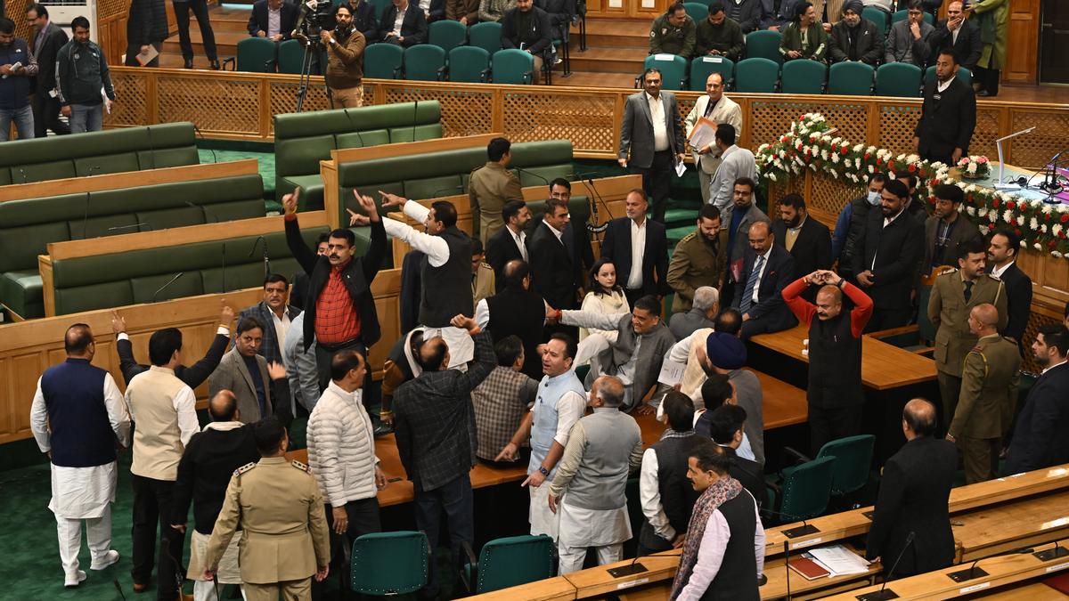 J&K Assembly Erupts in Chaos Again Over Article 370 Resolution