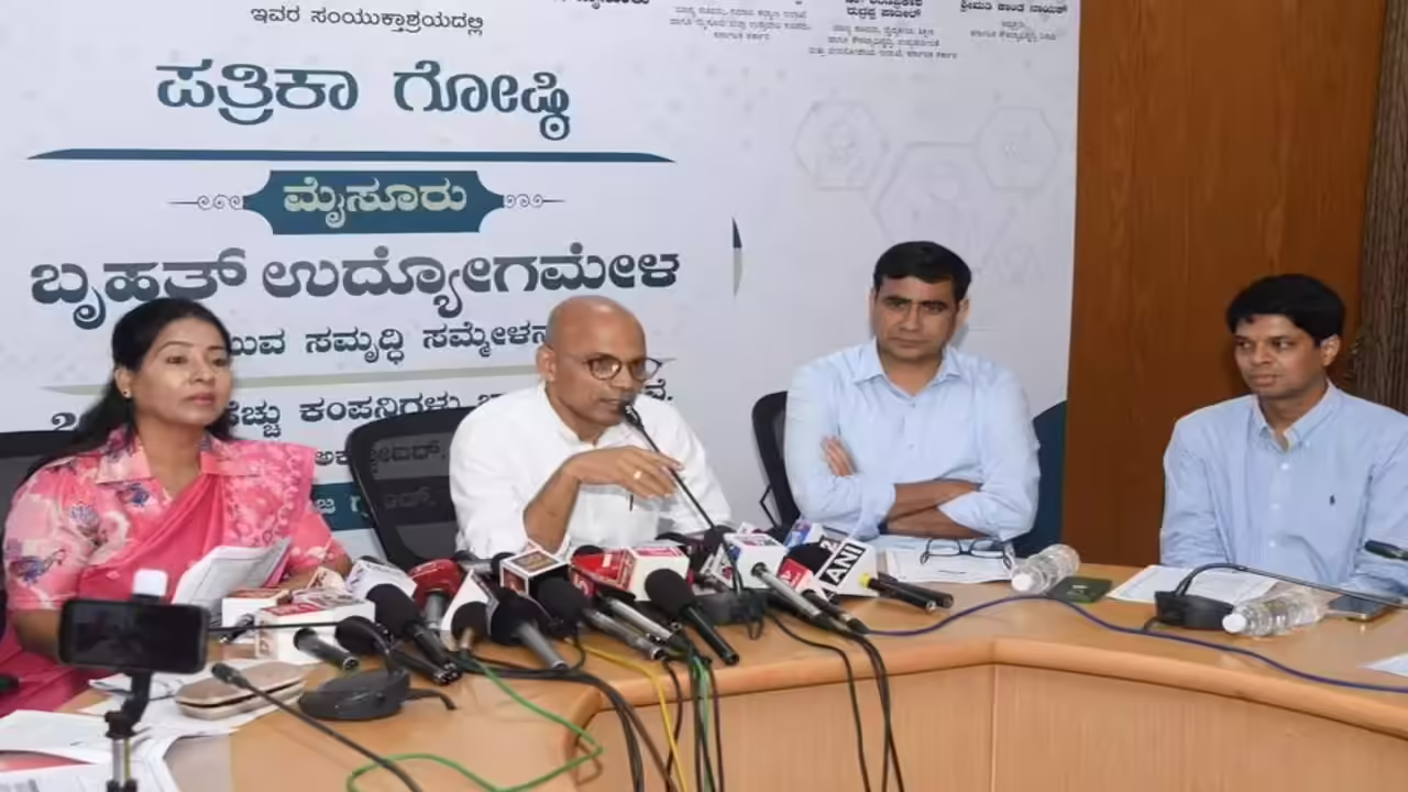 24,000 Candidates Register for Mysuru Mega Job Fair on October 17: Minister Sharan Prakash Patil