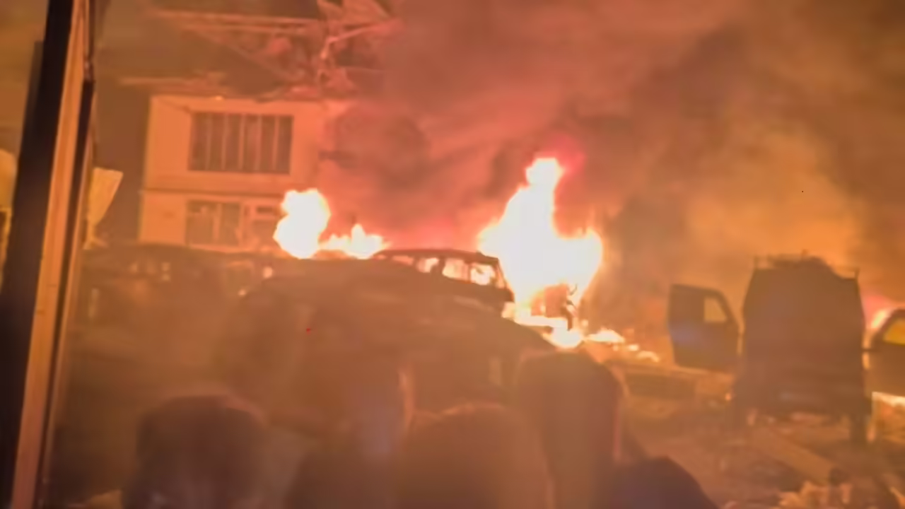 explosives seized from doctor in haryana go off at j&k police station, 9 dead