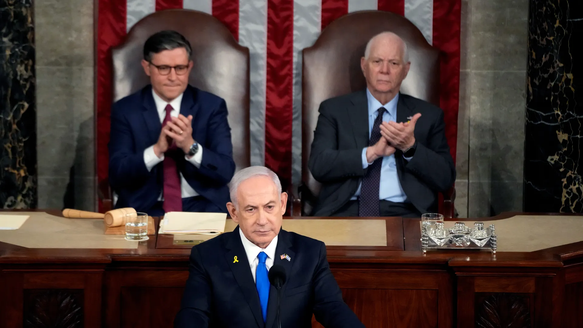 Netanyahu addresses US Congress amid protests