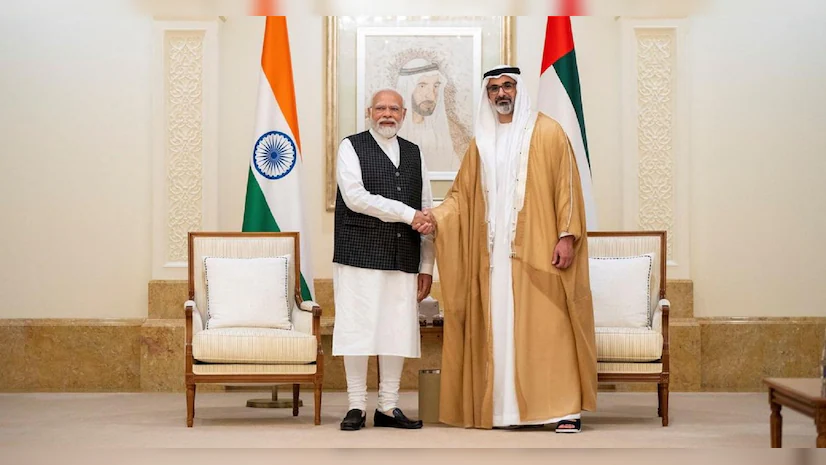 Modi and Abu Dhabi Crown Prince