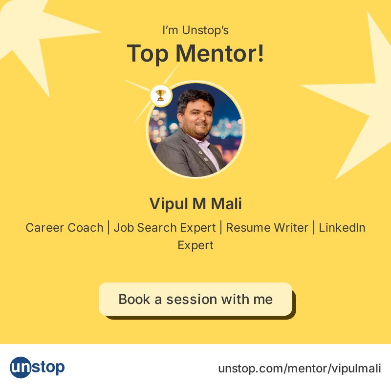 Vipul Mali Post a resume