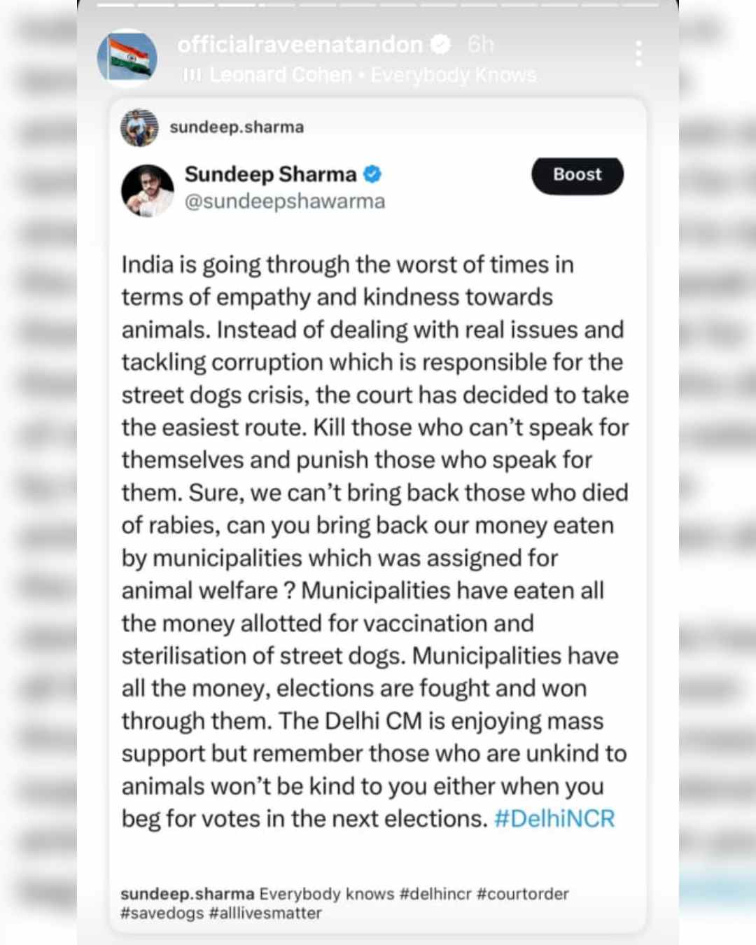 sc order on stray dogs