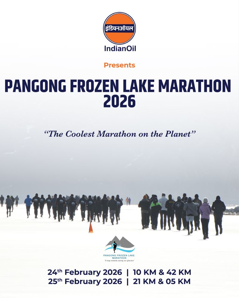 Ladakh Sets Guinness World Record with World’s Highest Frozen Lake Half Marathon at Pangong Tso