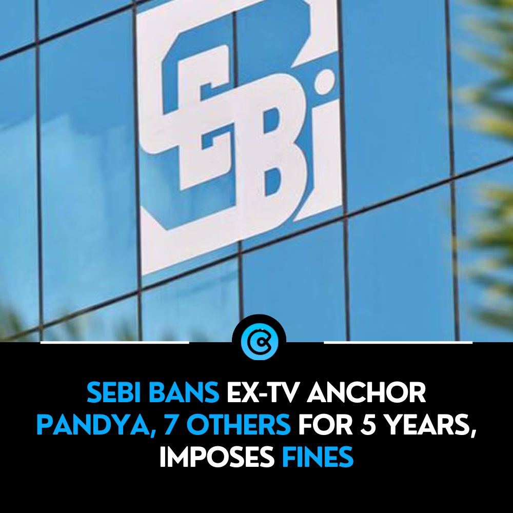 SEBI Bans CNBC Anchor Pradeep Pandya - Insider Trading -VYGR