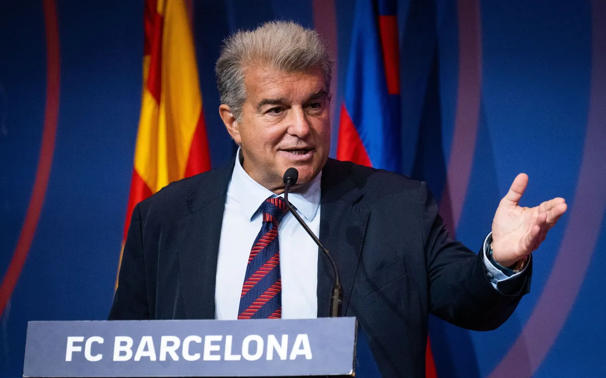 Joan Laporta in action.