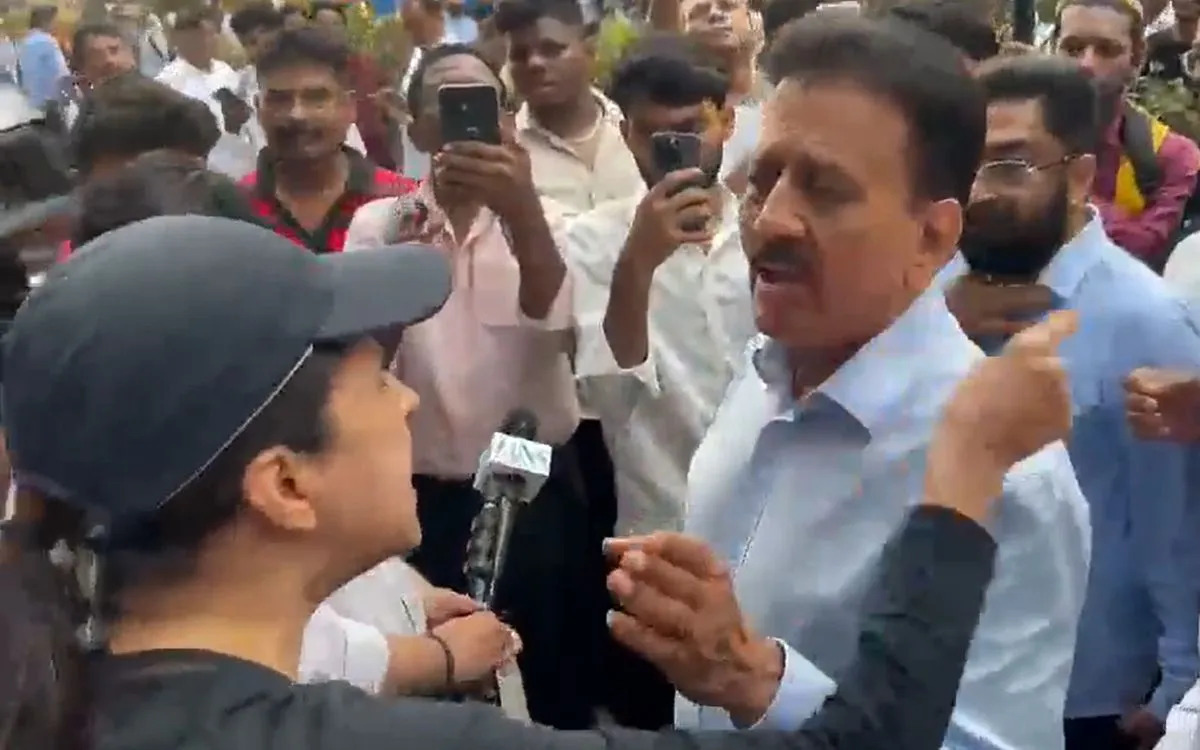 Mumbai Woman Confronts Minister Over Rally Traffic Chaos