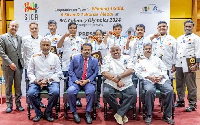 Photo:  South India Chef's Association students clinch 'Gold Medals' in Culinary Olympics