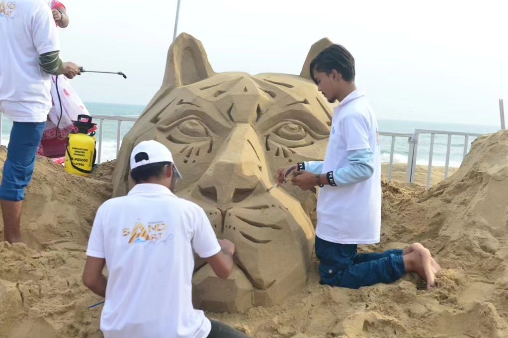 Photo: Odisha's International Sand Art Festival begins in Puri