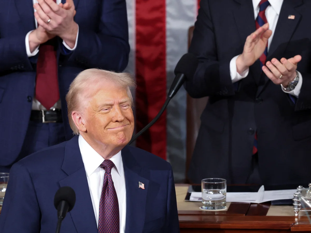 Trump delivers first joint address to Congress since return to power