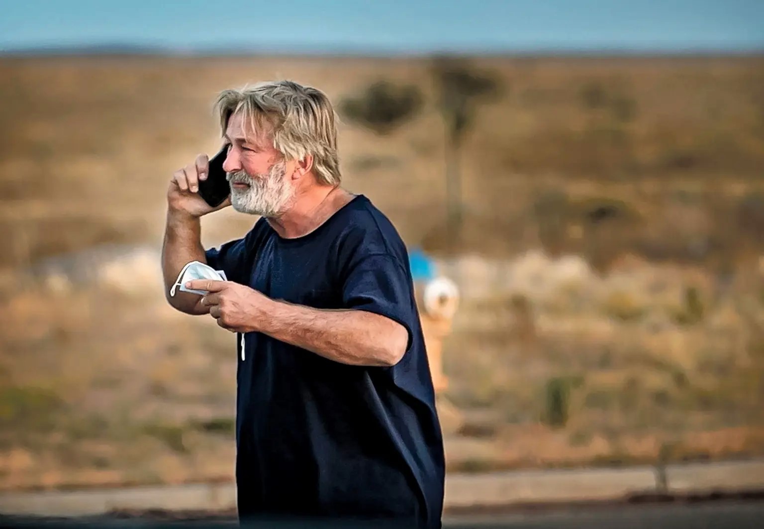 photo: Alec Baldwin on the sets RUST After shooting