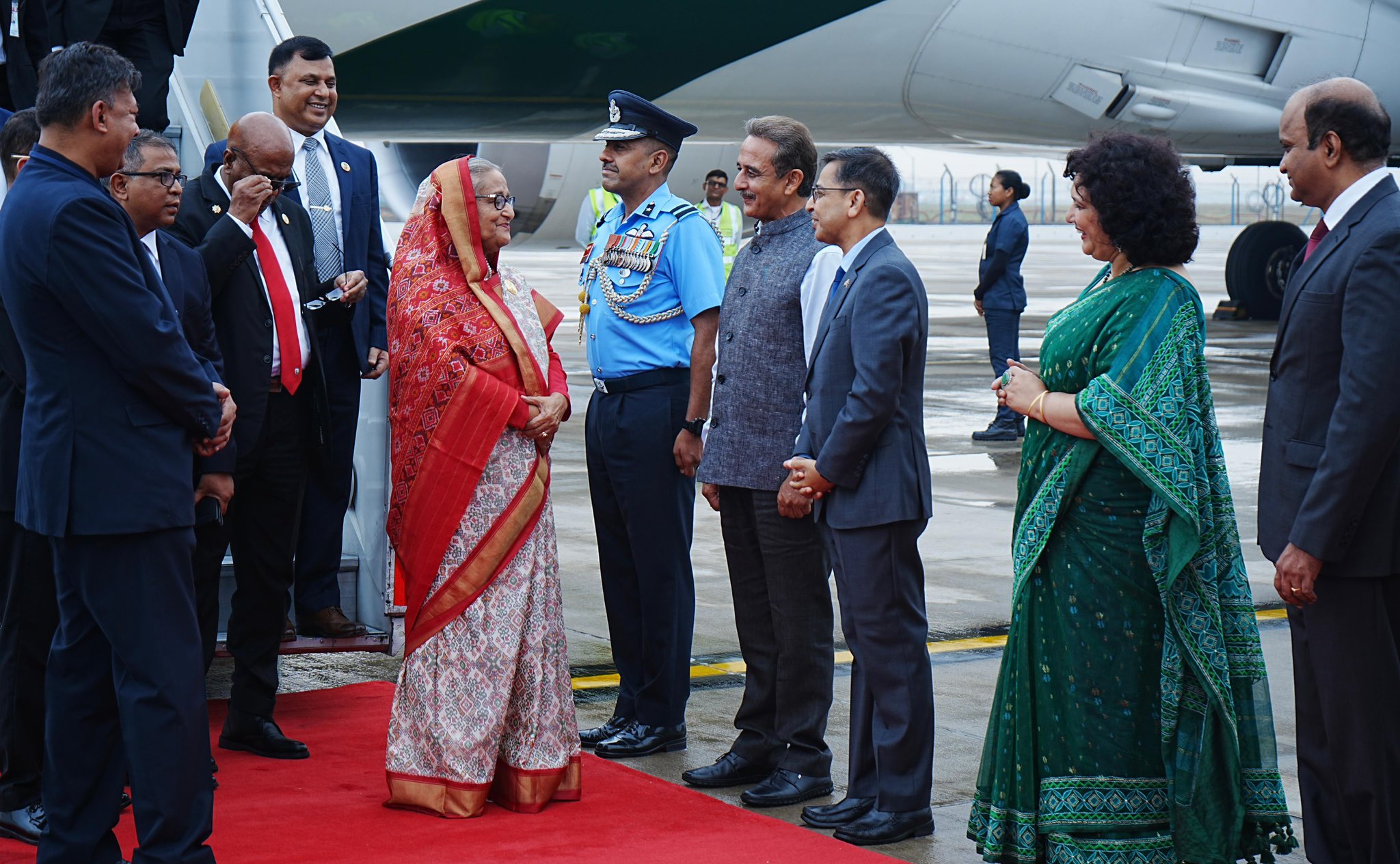 Bangladesh PM Sheikh Hasina arrives on two-day State visit to India